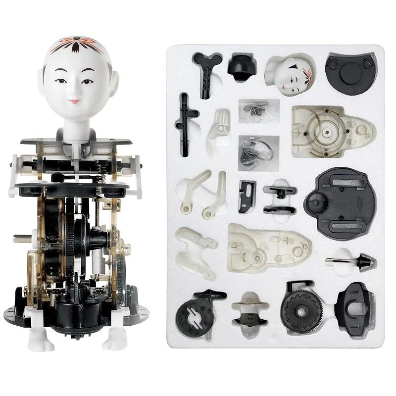 Gakken Otona no Kagaku Mini Tea Serving Karakuri Doll Kit Japan Only New - Image 2 of 4