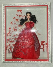 Mattel 2012 Holiday Barbie bambola da collezione capelli di corvo NFRB