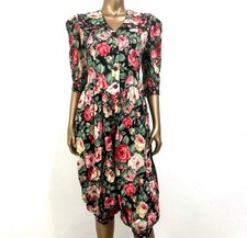 Vintage 80s 90s Floral Jumpsuit Romper Cottagecore Garden Party Boho Size XS-S