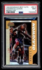 1996 Bowman's Best Best Cuts #BC14 Hakeem Olajuwon Refractor SP PSA 9 Mint HOF