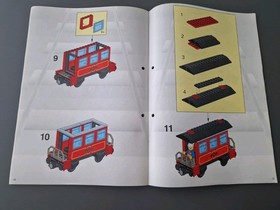 Lego Building Instructions 3225 System Classic Train Instruction Only