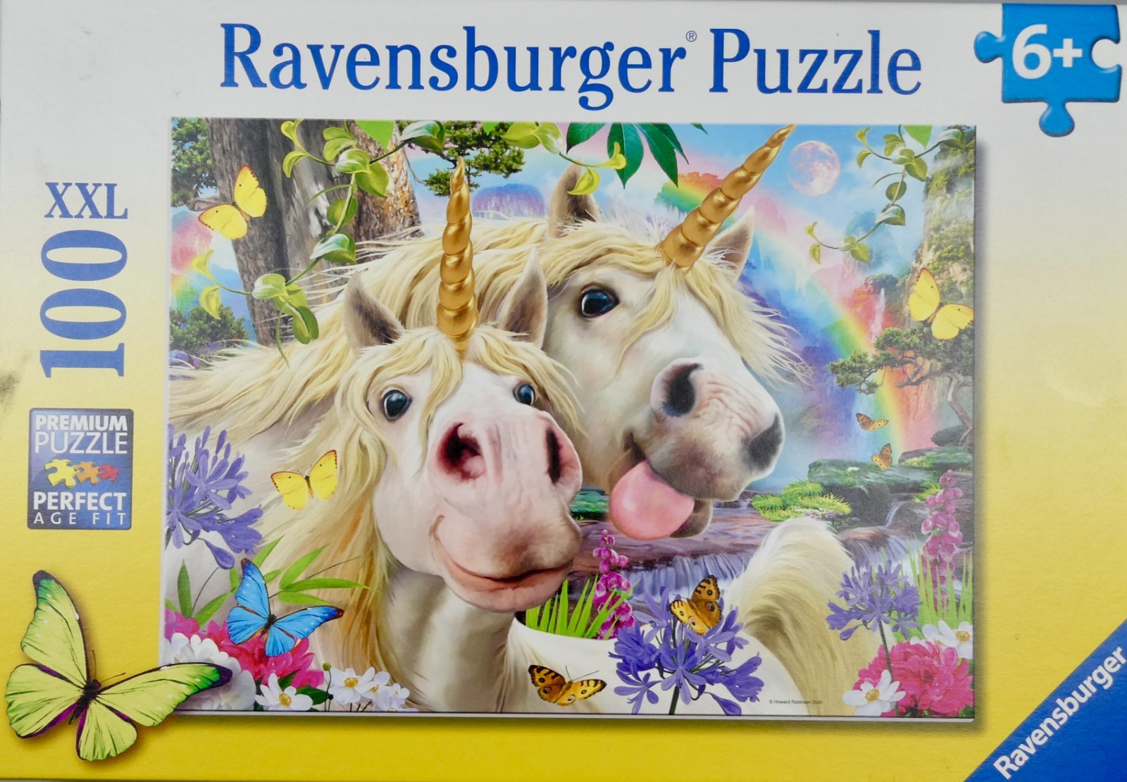 Ravensburger 100 XXL Unicorn Selfie Jigsaw Puzzle Colourful Scene (6+)  Complete