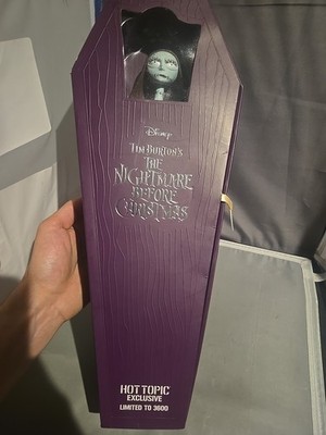 *READ* Tim Burton s The Nightmare Before Christmas 16  Sally Doll In Coffin Box
