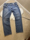 Ariat Jeans Mens 36x34 Straight Leg Blue Denim Western Cowboy Distressed — photo 1