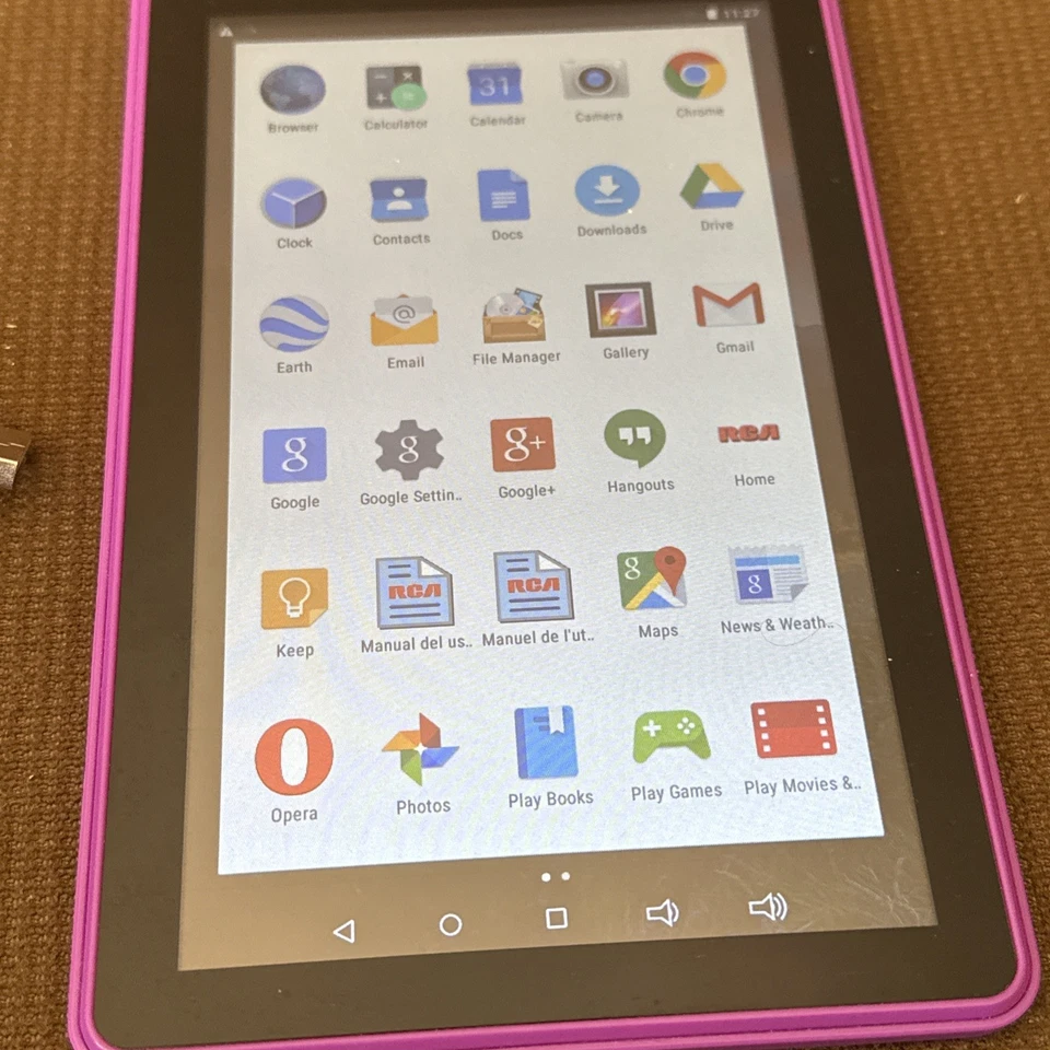 Tablet RCA 7 Voyager II Android 5.0 RCT6773W22 Azul 8.0 GB Rosa Probada Funciona Foto 4 de 4