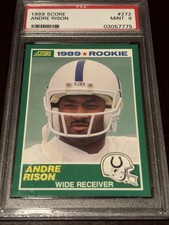 1989 Score Football #272 Andre Rison Rookie Card PSA 9 Falcons Colts RC