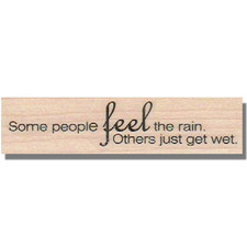 NEW Rubber Stamp People Life Saying Beautiful Words Phrase Media Art Water sm wm