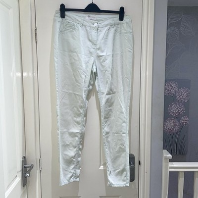 Papaya Matalan Light Mint Green Stretchy Skinny Denim Jeans Lightweight Size 14