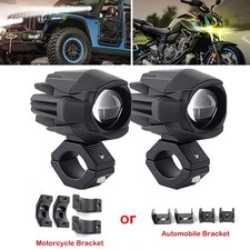 Motorcycle 3inch Fog Lights LED Off Road Driving Light 2000LM Spot Work Lights