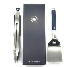 New! Peter Millar Stainless Steel Barbecue Fathers Day Anniversary Gift Set