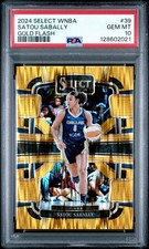 2024 Select WNBA Satou Sabally #39 GOLD Flash Prizm CONCOURSE /10 PSA 10 - Pop 1