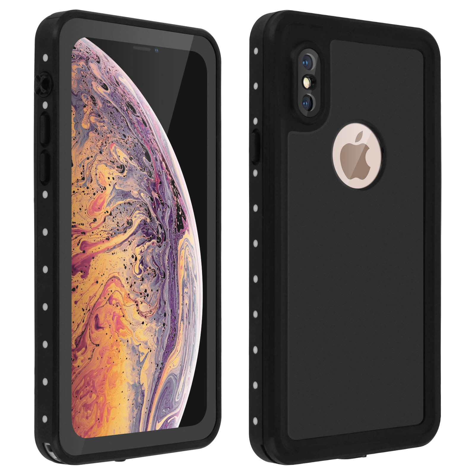 Protection étanche iPhone XS coque intégrale transparente haute finition