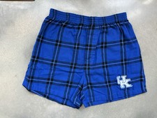 Kentucky Wildcats Plaid Sleep Shorts Mens Med...