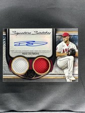 2023 Topps Museum Reid Detmers Dual Game Used Jersey Auto Autograph #/299