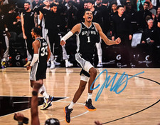 Victor Wembanyama Signed 8x10 San Antonio SPURS NBA Original Authentic Autograph