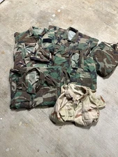 USGI ISSUE MILITARY BDU TOP JACKET LOT SET OF 6 ALL Small 1 Pant Small 2001 Vtg