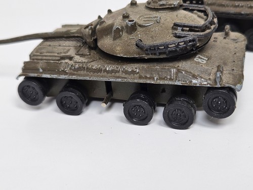 RICAMBI RIPARAZIONE Vintage Zylmex Tank Lotto di 3 King Tiger T403 AMX 30 Napoleon T406 - Foto 4 di 9