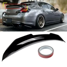 Duckbill Trunk Spoiler PSM Wing Gloss Black For Infiniti G35 G25 G37 Sedan ABS