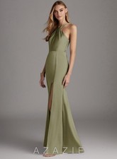 Azazie Elana Size A10 Pistachio Green, No Alterations, Worn Once