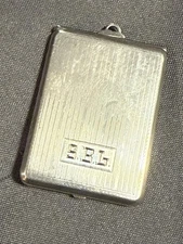 Antique Art Deco Period Elgin Sterling Silver Matchbook Holder Case