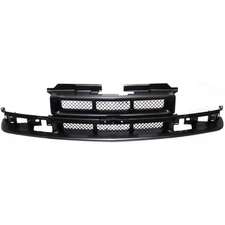 Grille Assembly For 1998-05 Chevrolet Blazer 1998-04 S10 Black Shell and Insert