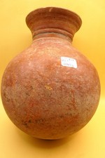 Poterie africaine   Mali en terre cuite Ht 21cm diametre 17cm 1242g