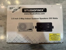 Studiofinix Outdoor Waterproof Speakers 200W Peak Power Wall Mount Speakers