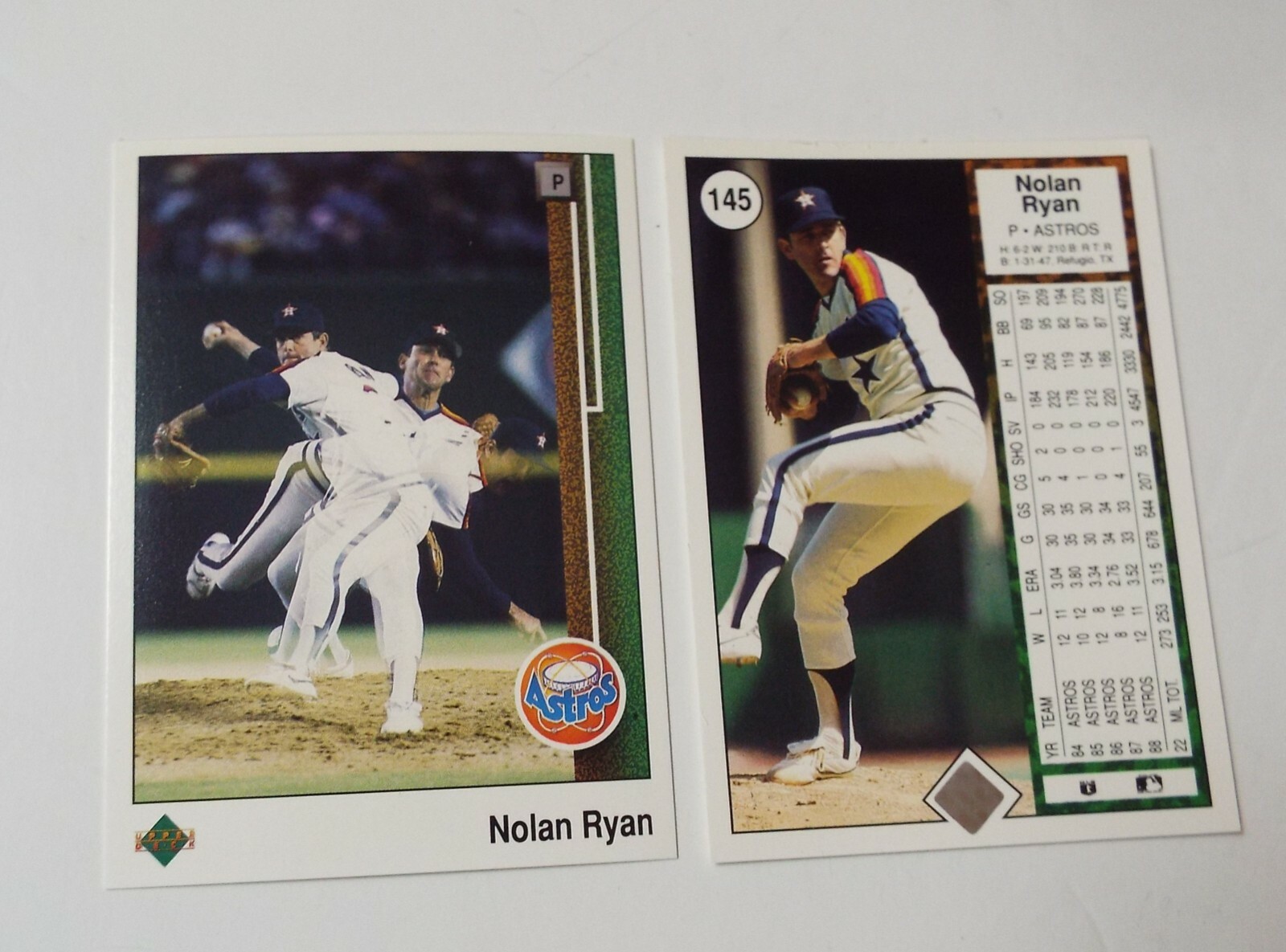 1989 Upper Deck Nolan Ryan Baseball Card Number 145 | eBay