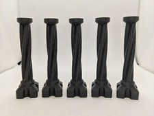 5x Gothic Pillars Columns Posts Poles 28mm 1:56 Wargames Miniature Scatter Model