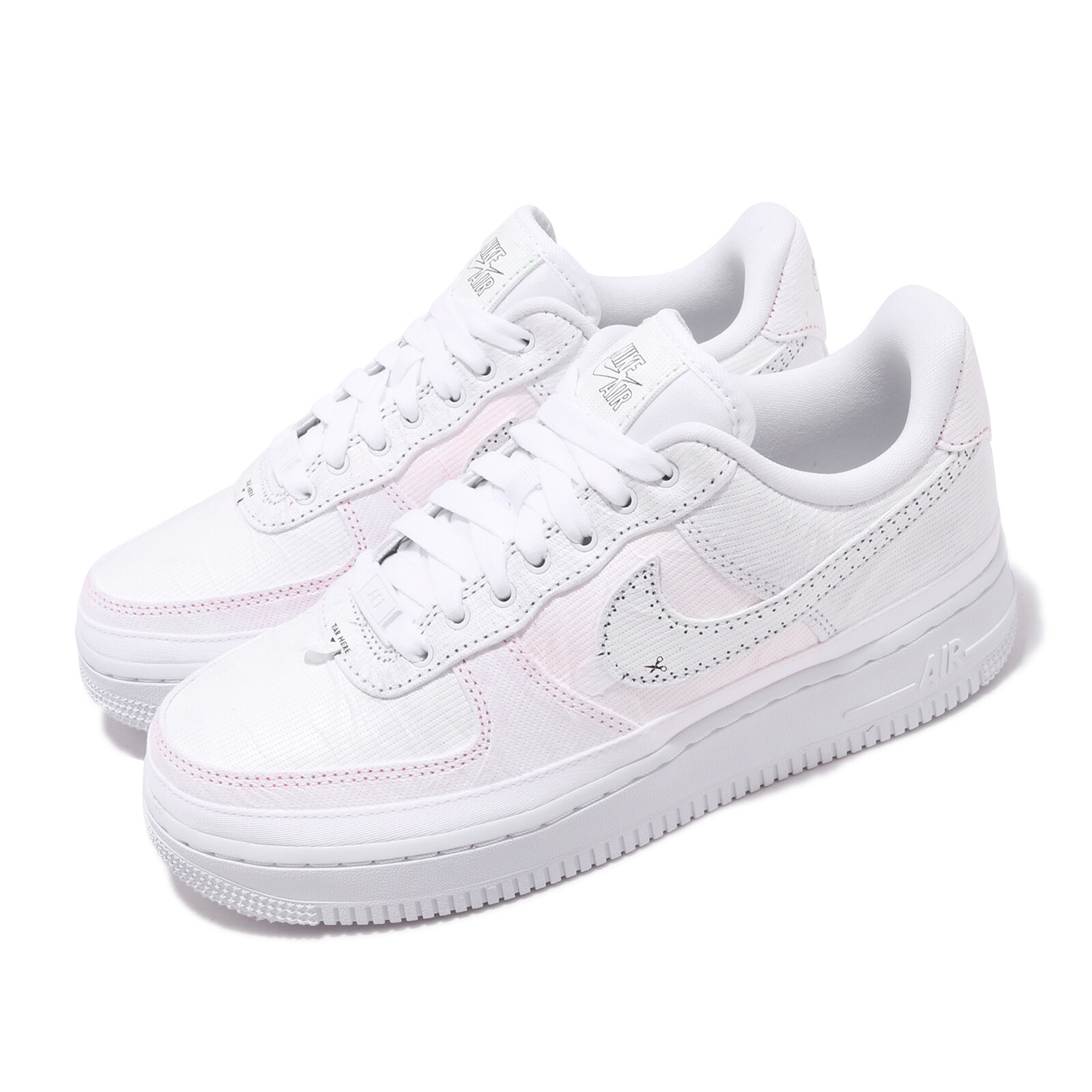 Многоцветные женские кроссовки Nike Wmns Air Force 1 07 LX AF1 с отрывным парусом CJ1650-100