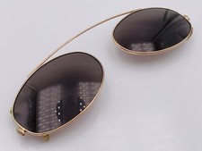 Vintage Nautica N7003C Gold Metal Oval Sunglasses Frames