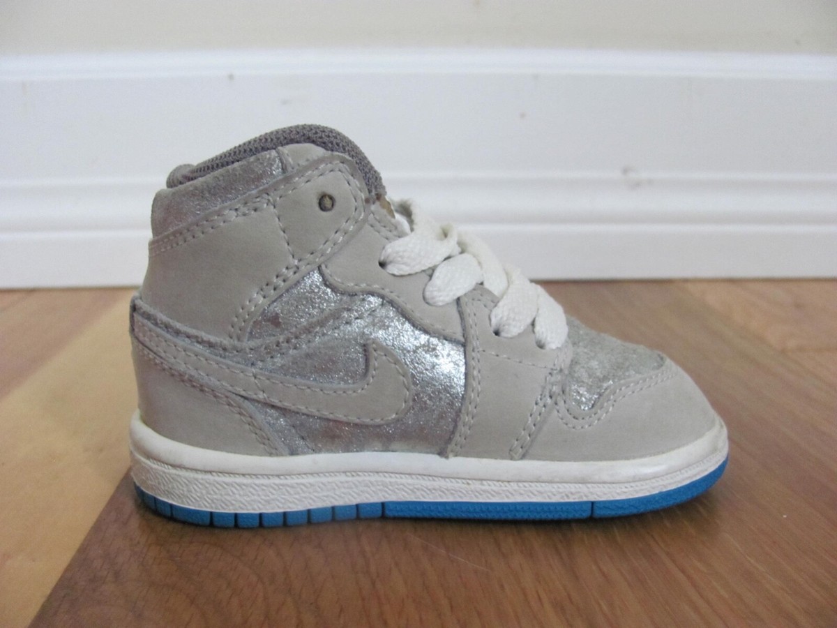 Nike Air Jordan 2009 Gray Silver Metallic HiTop Lace Up