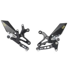 Lightech verstellbare Fu�st�tzen, feste Fu�st�tzen, Kawasaki ZX6R 2005�2021