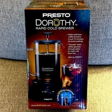 Presto Dorothy 22 Ounce Electric Rapid Cold Brewer Tornado Spin UNOPENED NEW