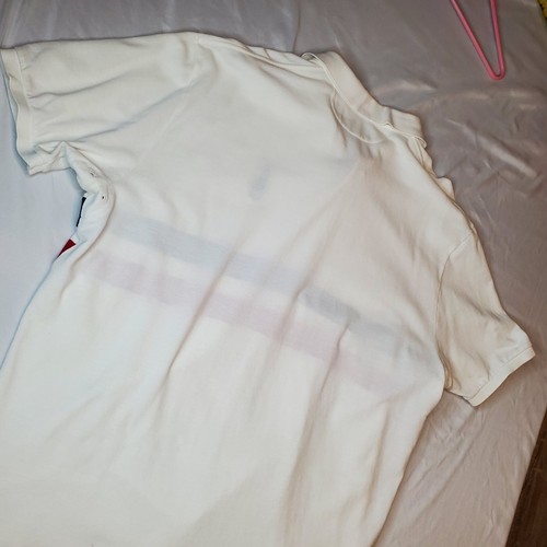 Ralph Lauren Polo Shirt Mens XXL White Big Pony Short Sleeve *READ HOLES STAINS* - Picture 13 of 17