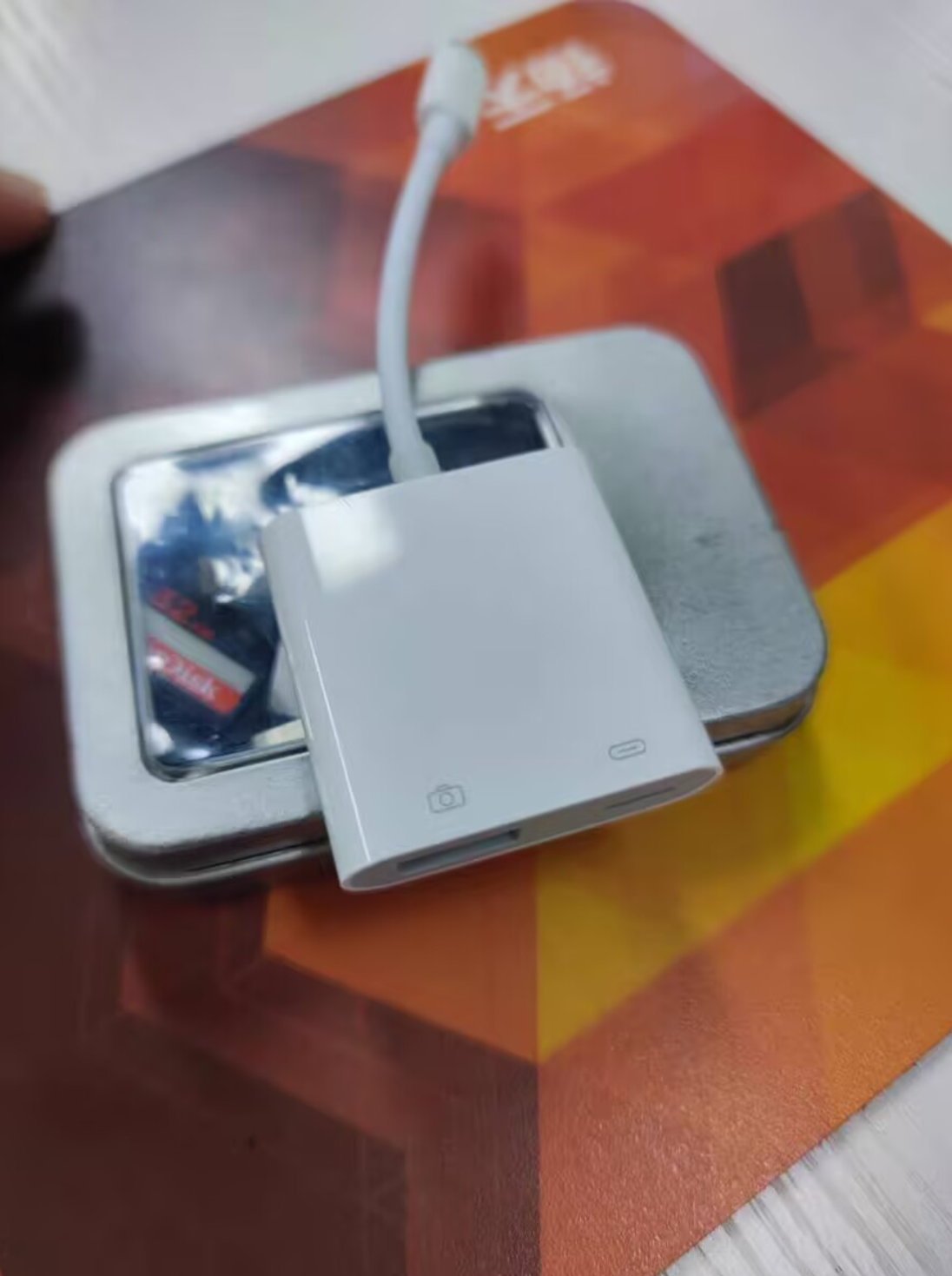 2 in 1 8-PIN to USB 3.0 Adapter for Phone Connect USB Flash Drive, Camera