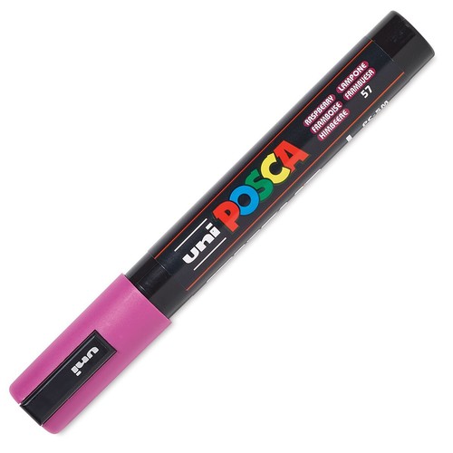 Posca Marker, Lackmarker, Himbeerfarbe, 5 m mittlere Spitze, Deckfarbe, Acryl - Bild 2 von 3