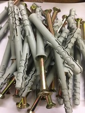 NYLON FRAME FIXINGS. SET OF 30 PIECES. 10MM THREAD. BRAND NEW. SEE PICS .