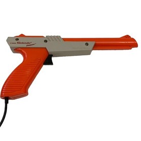 Original 1985 Nintendo NES Zapper Duck Hunt Gun Authentic NES-005 OEM Orange