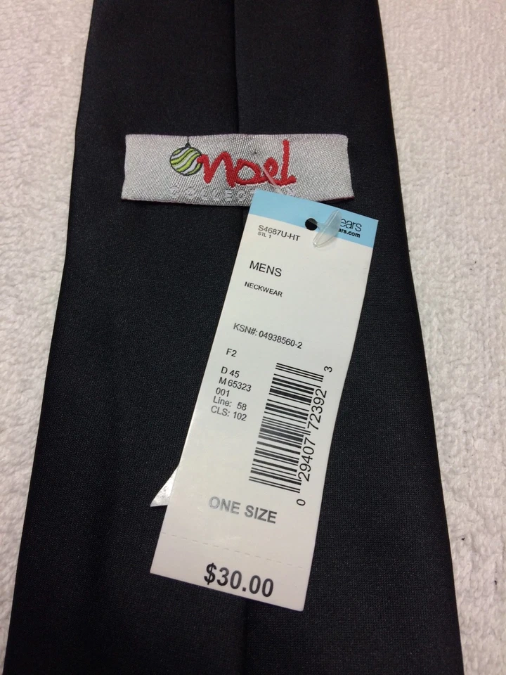 РОЖДЕСТВЕНСКИЙ МУЖСКОЙ ГАЛСТУК ОЛЕНЬ ТЯНЕТ САНТА 3,5 X 59 НОВЫЙ С ЯРЛЫКАМИ - Изображение 4 из 4