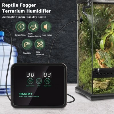 MARKENLOS Reptilien Nebel System Luftbefeuchter Fogger Smart Sprühsystem Reptilbefeuchter