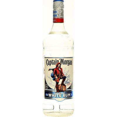 Captain Morgan White Rum mit 1 Liter 37,5% Vol.