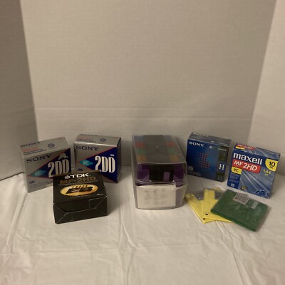 Lot of Floppy Disks PC 1.44 MB 3.5'' Memorex Maxell Sony Verbatim