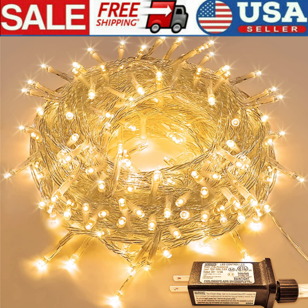 Christmas Lights Warm White Wedding Party Decorations Lights 66ft