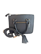 LA TERRE VEGAN Luxe Black  Gold Medium Handbag: Timeless Elegance, Ethical Desi