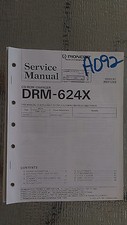 Pioneer drm-624x manual de servicio original libro de reparación estéreo cd rom cambiador