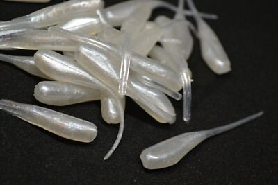 JASONS 2" STINGER SHAD 30 PACK GRUBS CRAPPIE LURES JIGS COPPER - Foto 7