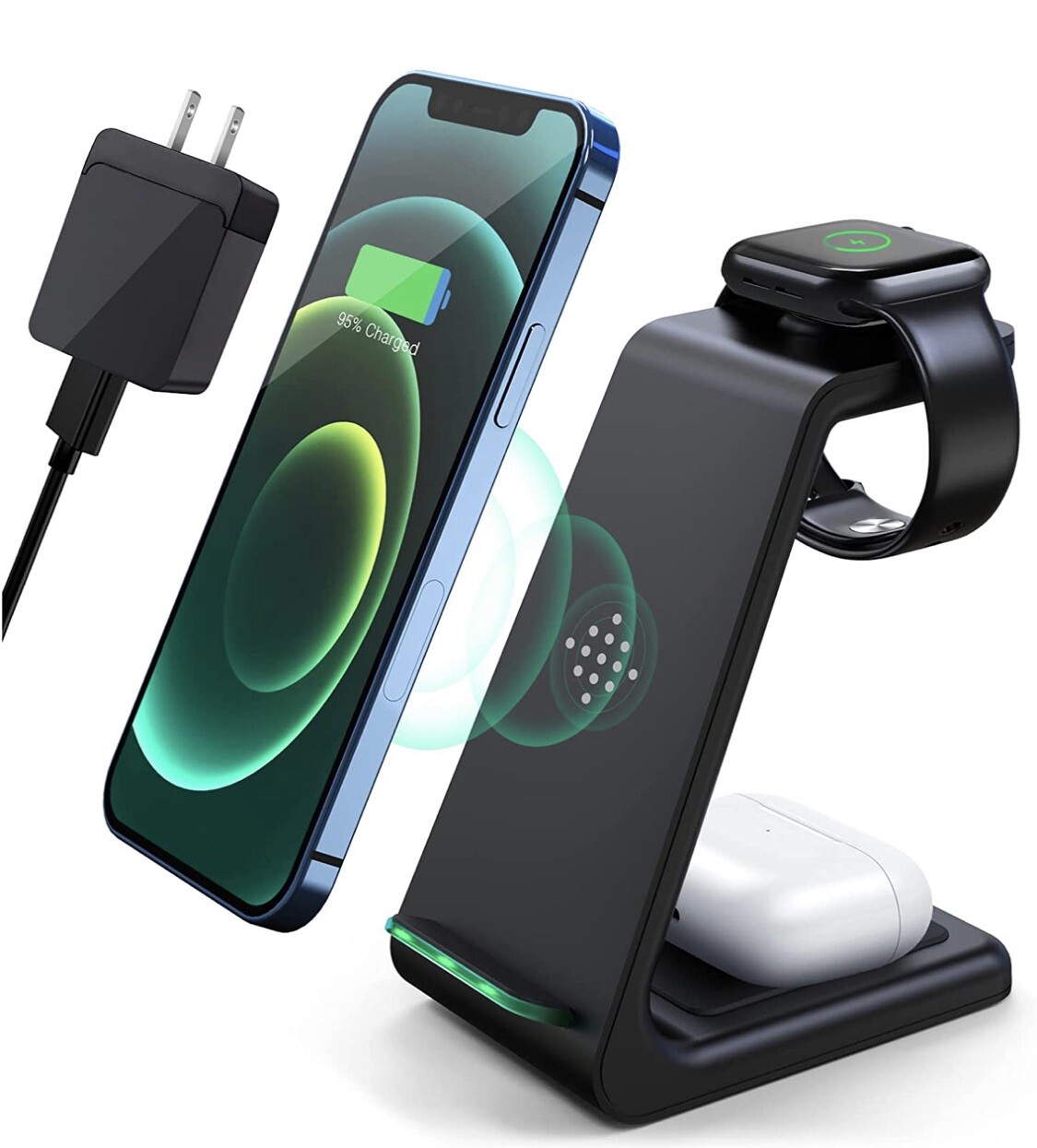 3-in-1 Fast Wireless Charging Station for Multiple Devices-image