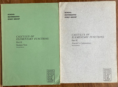 Calculus of Elementary Functions Part II, 1969 School Mathematics Study Group