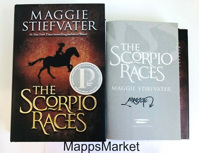 Scorpio Races SIGNED The Scorpio Races by Maggie Stiefvater 1st/1st (2011, Hardcover ...
